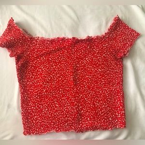 Red crop top from Garage- great condition